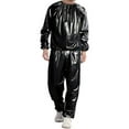 thumbnail image 1 of Combinaison de Sauna pour Adultes pour Salon à Domicile, Exercice, Survêtement, Poids, Course, Jogging, Veste Anti-Perte, Réutilisable, Lavable, Combinaisons de Sport, Vêtements, Équipement de Sport, Noir, P, 1 of 9