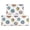 Geometric Flower and Swirl White, variant on Geometric Flower and Dahlia Beige Anti Fatigue Kitchen Rugs Set Of 2, Non Slip Washable Decorative Floor Mats for Kitchen Sink Laundry, 17"x30" and 17"x47"