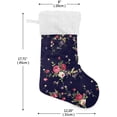 thumbnail image 2 of Coolnut Wildflower Christmas Stocking, Personalized Large Candy Stocking, Xmas Stockings Decoration Hanging Gift for Family Holiday Party Ornaments Decor Fireplace, 2 of 7
