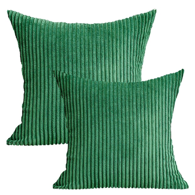 ¡Oferta! Funda de almohada de poliéster de 50,8 x 50,8 cm, moderna y contemporánea, con diseño de rayas azul marino (2 unidades) (sin relleno)