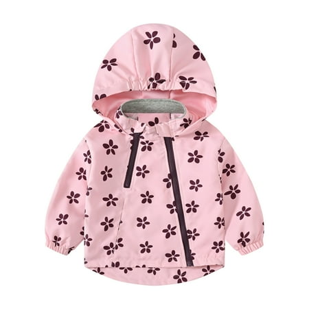 

NOKIO Little Girl S Hooded Puffer Jacket Fall Winter Outerwear Toddler Boys Girls Long Sleeved Snowproof Ski Windbreaker Coat Double Zipper Kids Hooded Windproof Jacket Baby Girl Spring Outfit