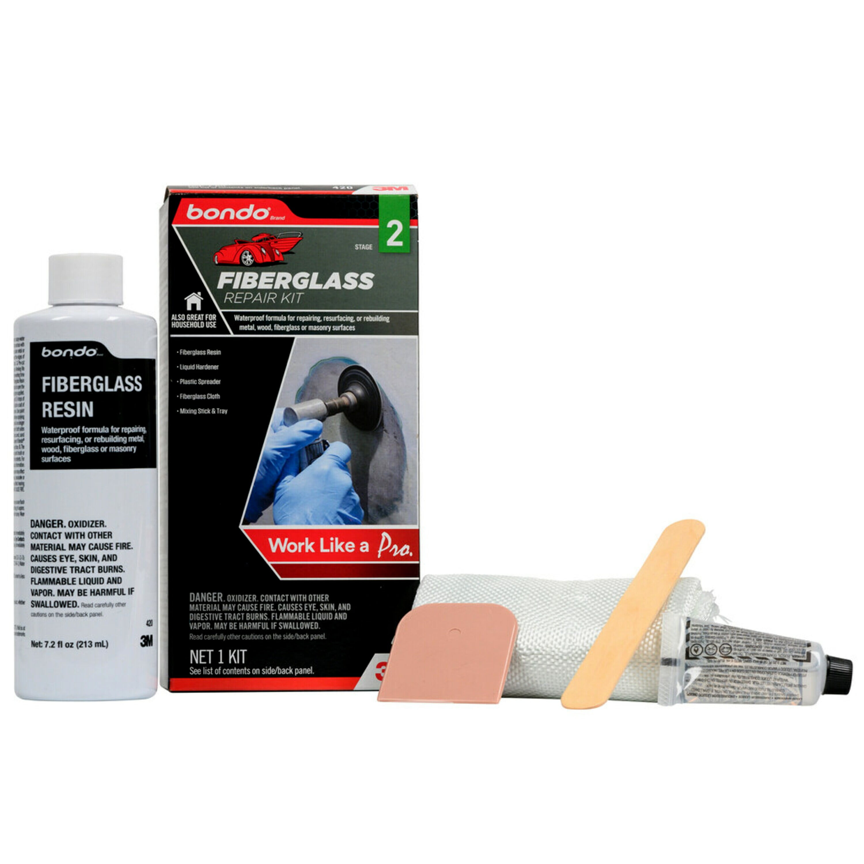 Binding Resin Structural Fiberglass Repair Kit Acrylic Plastic ABS & More -  Multi-Tech Products