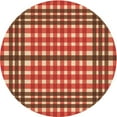 thumbnail image 1 of Ahgly Company Machine Washable Indoor Round Transitional Construction Cone Orange Area Rugs, 7' Round, 1 of 7