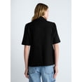 thumbnail image 4 of Scoop Women's and Women's Plus Short Sleeve Boxy Blazer, Sizes XS-4X, 4 of 7
