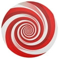 thumbnail image 3 of Ryvnso Red and White Geometry Spiral Round Plate Mats Dining Table Placemat Set of 4 for Holiday Decoration, 3 of 7