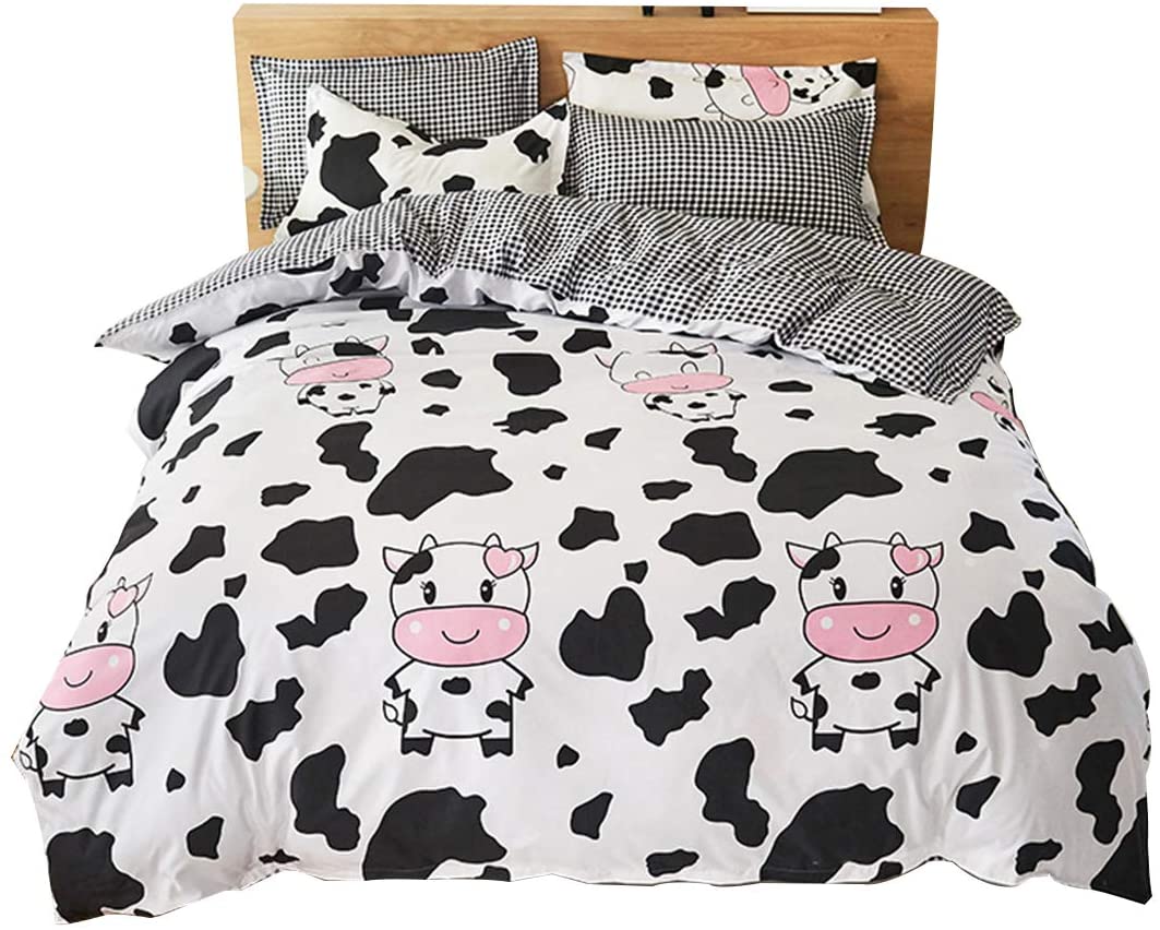 Cow Print Comforter Cover Queen, 3 Pieces Black Walmart Canada