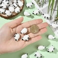 thumbnail image 4 of 1 Box 0.98 x 0.57 x 0.61In Miniature Sheep Figurines Mini Resin Sheep Figurines White Farm Animal Cake Toppers for Fairy Garden Tiny Landscape Birthday Party Cake Decoration Indoor Outdoor, 4 of 7