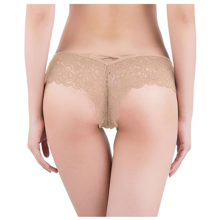 DNDKILG Sexy T-Back Panties for Women Lace Tangas Stretch G-String