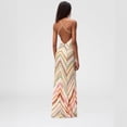 thumbnail image 3 of RDKTPXZ Women's Multicolor Crochet Maxi Dress, Deep V-Neck Fitted Gown, 3 of 13