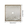 thumbnail image 3 of INSPIRE CHIC Women 35" Striped Square Scarf, Large Satin Silk Like Scarves Shawl Neckerchief Head Wrap Bandanas 35.4x35.4" Beige, 3 of 6