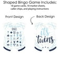 thumbnail image 3 of Big Dot of Happiness It’s Twin Boys - Picture Bingo Cards and Markers - Blue Twins Baby Shower Shaped Bingo Game - Set of 18, 3 of 5