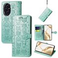 thumbnail image 1 of Funda Cartera FOXDOCK para Honor 200 Pro , Flip PU con Relieve de Gatos y Perros, Tarjetero y Soporte, 1 of 6