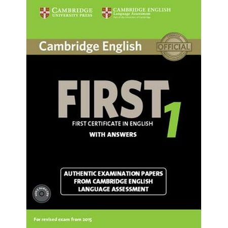 Cambridge English First 1 for Revised Exam from 2015 Student's Book Pack (Student's Book with Answers and Audio CDs (2)) : Authentic Examination Papers from Cambridge English Language