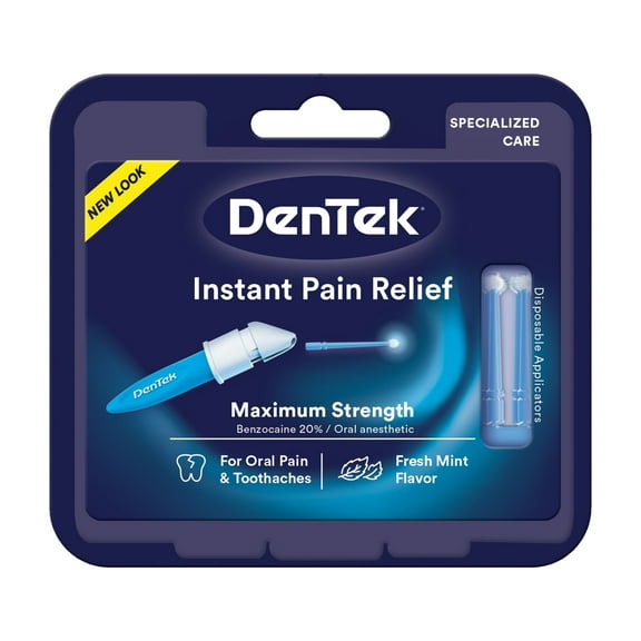 DenTek Instant Pain Relief, Maximum Strength, Clean Mint - 0.13 oz