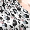 thumbnail image 3 of White Cow Black Spot Milk Pattern Blanket,Comfortable Soft Flannel Throw Blanket,All Season,Warm Lightweight Blankets for Sofa Bed Couch Living Room Chair,30"x40", 3 of 4