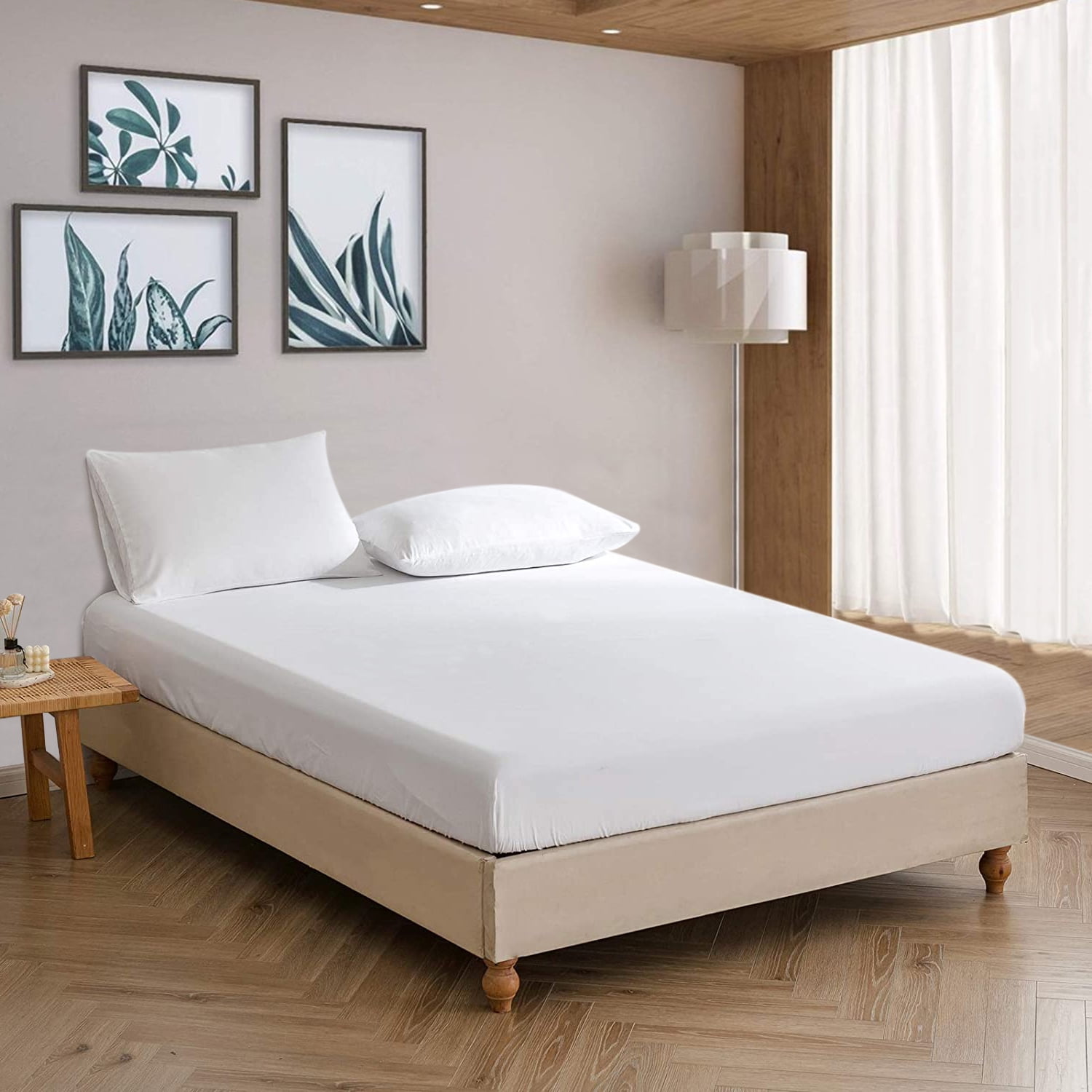 Amos 100% Algodón Cepillado flanelita plana bed sheet single Doble King 