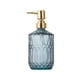 thumbnail image 2 of Botella de botella de jabón de vidrio tipo bomba – Champú recargable, gel de ducha. Envase, diseño antideslizante texturizado, bomba impermeable, cocina reutilizable en el baño doméstico, 2 of 6