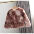 thumbnail image 4 of Mercatoo Toddler Girls Long Sleeve Jacket Fall Winter Cardigans Fuzzy Lightweight Coat Kids Girls Fashion Clothes Outwear, 4 of 4