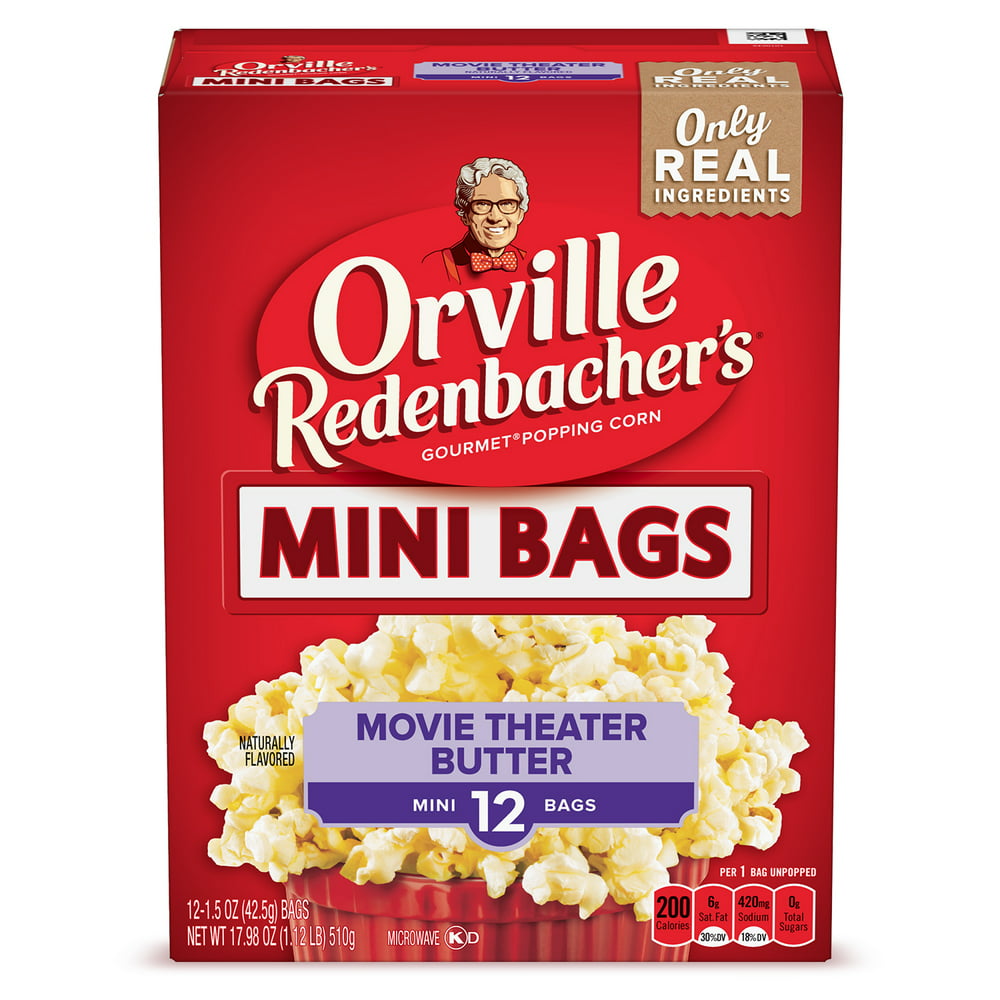 calories in orville redenbacher popcorn mini bag