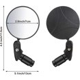 thumbnail image 2 of Handlebar Bike Mirror,Bike Mirror Handlebar End Side Mount,HD Safety Rear View Mirrors,Convex Mirror with 360 Degrees Rotational Adjustable,for Mountain Road Bike Cycling, 2 of 6