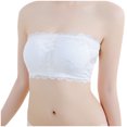 thumbnail image 5 of Homenesgenics Bras for Women 3 Pack Bandeau with Pad Seamless Crop Tube Top Soft Comfort Wireless Bra Womens Clothes under $8, 5 of 9