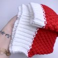 thumbnail image 5 of 2 piezas de gorro de Papá Noel de Navidad, gorros de Navidad de punto rojo y blanco, gorro de invierno, gorros de Navidad JAMW Sencillez, 5 of 5