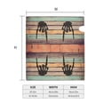 thumbnail image 6 of PHELIKA Vintage Old Wooden Texture Rock On Skeleton Magnetic Mailbox Covers Standard Size 25.5"H x 21"W, 6 of 8