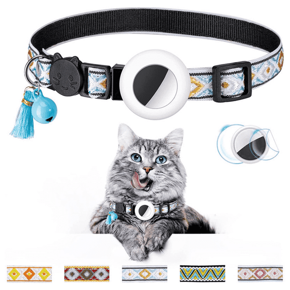 GASTROPOD 2026 New Dog Collar,Stylish Fabric Dog Collar with Airtag Holder and Safety Breakaway Feature,Adjustable Size Dog Collar for Easy Training