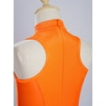 thumbnail image 5 of TTAO Kids Girls Sleeveless Lyrical Dance Dress Sparkly Ballet Skirted Leotard Modern Contemporary Dance Dress Orange 6, 5 of 7