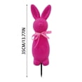 thumbnail image 3 of JHEHF Easter Bunnies Flocked Decorations Garden Stakes 13.77 Inch Easter Rabbit Yard Signs Rustic Farmhouse Holiday Decor for Spring Home Walkway Front Yard Party Supplies, 3 of 8