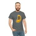 thumbnail image 4 of Flatten smiley face graphic t shirt Unisex Heavy Cotton Tee, 4 of 8