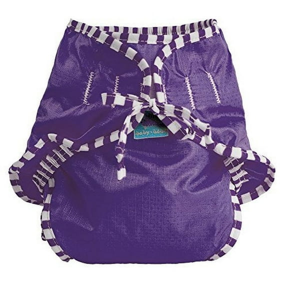 Kushies Baby Unisex Swim Diaper, Purple Solid, Small