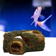 thumbnail image 6 of Cheers US Resin Hollow Tree Trunk Betta Log Aquarium Decorations Ornament Fish House Cave Wood House Decor for Small and Medium Fish Tank, 6 of 7
