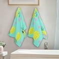 thumbnail image 4 of Coolnut Pineapple Soft Hand Towels, 2 PcsAbsorbent Bath Towel Decorative Fingertip Towels for Bathroom Gym Spa Hotel Beach Swimming Pool,14.4"x 28.3", 4 of 6