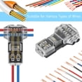 thumbnail image 6 of T Tap Wire Splice Connectors for 18-22 AWG Wires - 3 Way 1 Pin Solderless Low Voltage Splice Connectors, No Stripping Required (10 Pack A), 6 of 6