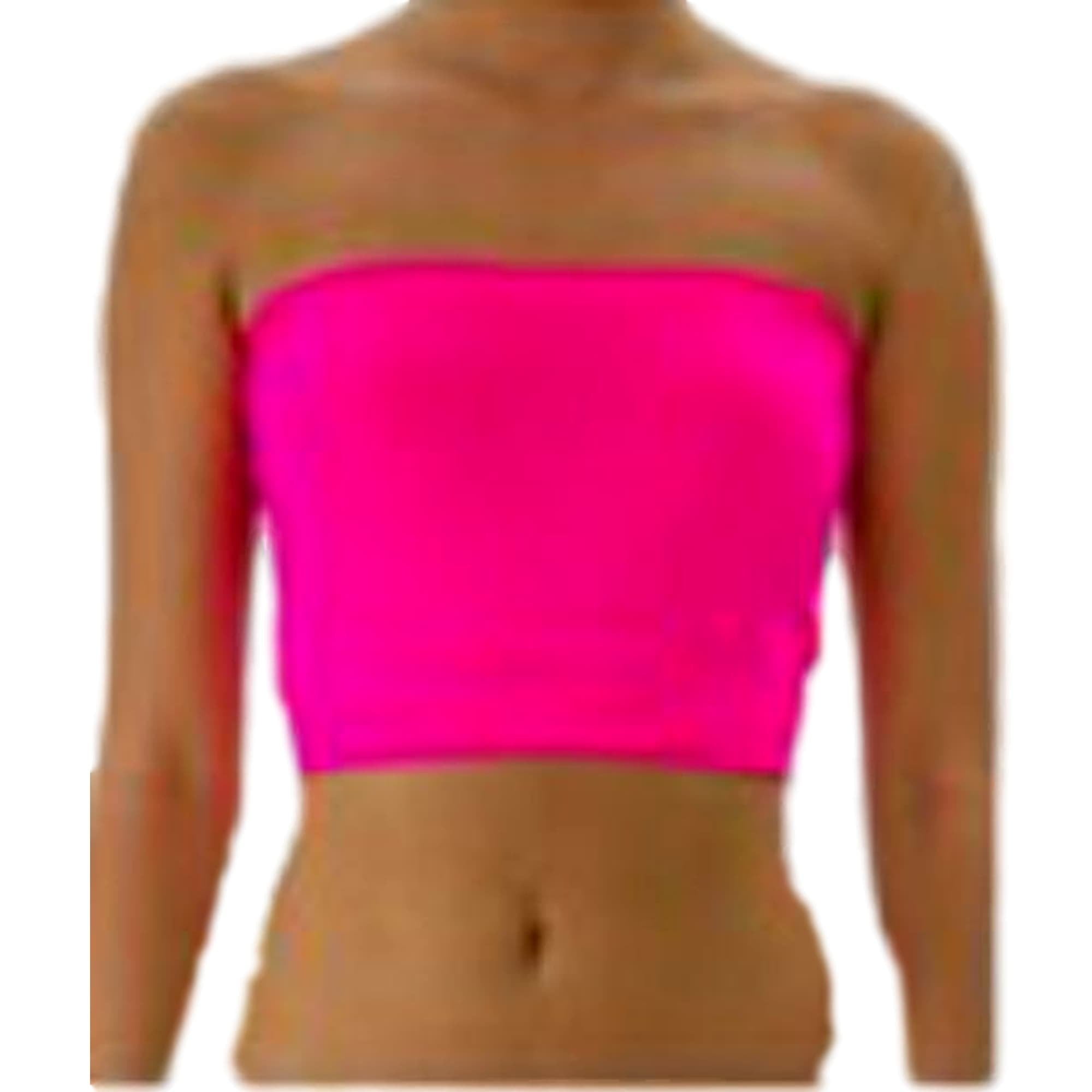 neon pink bandeau top