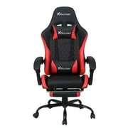 X Rocker Apex PC Gaming Chair with Massage Function and Footrest, Red