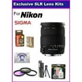 thumbnail image 1 of Sigma 18-200mm f/3.5-6.3 DC AF OS (Optical Stabilizer) Zoom Lens For Nikon D40, D40x, D60, D3000 & D5000 with PRO HD 3PC Filter Kit, 7 Year Lens Warranty & EN-EL9 Battery Pack 2000MAH, More, 1 of 2