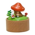thumbnail image 2 of KLKCMS Mechanical Music Box Collectibles Rotating Music Box for Girls Lovers Family Mushroom bunny, 2 of 9