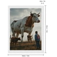 thumbnail image 2 of Diamond Art Kit for Adults, Farm Giant Calves Encounter Diamond Painting for Adults Beginners, 5D DIY Diamond Art Painting Kits, Colorful Diamond Painting Craft for Home Decor 12x16, 2 of 7