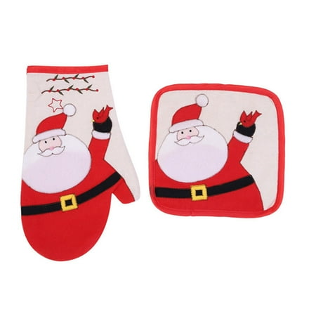 

Christmas Household Microwave Oven Hand Set Pad Home Decoration Products tableware tableware flatware