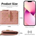 thumbnail image 3 of Women's Wallet, Faux Leather, Off White, Water Resistant, 5 Card Slots, 1 Cash Slot, 1 ID Window, 1 Zipper Coin Pocket, Portable, Fashionable, 4.53.71.2 Inch, 3 of 6