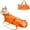 Orange, variant on HQREA Cat Grooming Restraint Bag, Pet Foldable Anti-Bite Travel Carrier for Cutting Nails