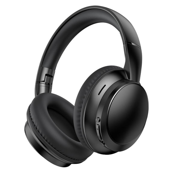 Bluetooth Headphones 5.4 Sans Fil, 40 H d'Écoute avec 3 Modes d'Égalisation, 4 Micros ENC à Réduction de Bruit pour des Appels Clairs, Bass Boosted by 85 %, Ajustement Confortable, Écouteurs Circum-Auriculaires pour Voyage Maison Bureau PC Noir