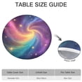 thumbnail image 6 of Colorful Tie Dye Nebula Pattern Round Fitted Tablecloth with Elastic Edge,Dining Table Cover Waterproof,Outdoor Round Tablecloth for Camping,Dining,Indoor and Outdoor, 6 of 7