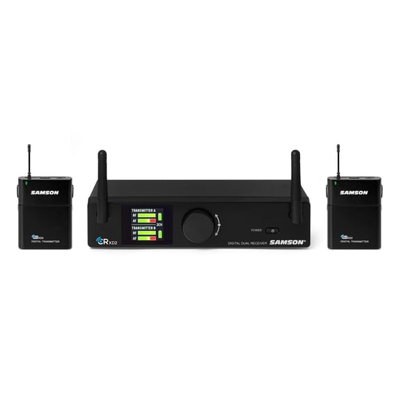 Samson Concert XD2 Dual Presentation Wireless Microphone System Lavaliere