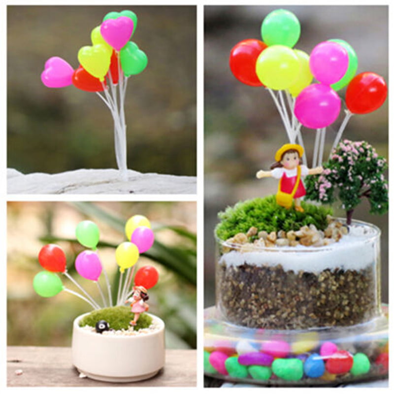 Fairy Garden Balloon Plant Pot Ornament For 1:12 Miniature Dollhouse Deco DECO 