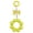 Yellow / Gold, variant on Eye Catching Mobile Phone Chain Handmade Beaded Cellphone Lanyard For Women Girls Telephone Strap Jewelry Drop-resistant