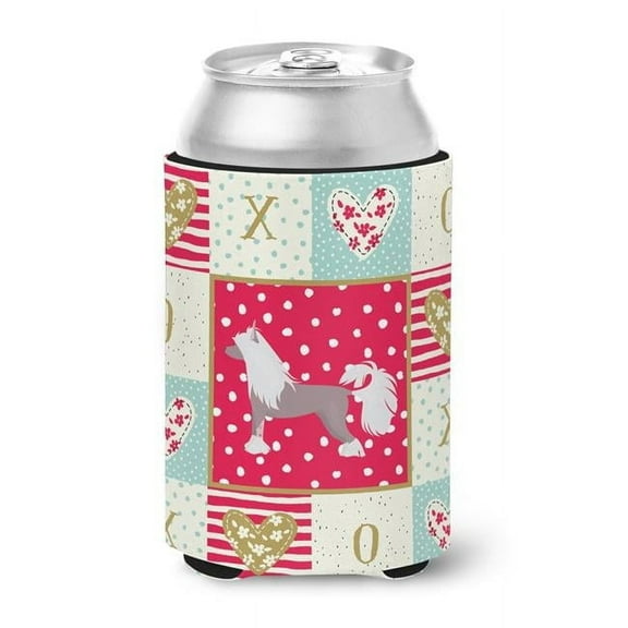 Carolines Treasures CK5822CC 12 oz Chinese Crested No.2 Love Can or Bottle Hugger