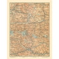 thumbnail image 3 of Baedeker 19x24 Black Modern Framed Museum Art Print Titled - Hohe Tauern Austria - Baedeker 1896, 3 of 5
